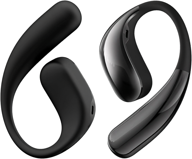 Open Ear Earbuds Soft Earhook 56H Playtime for 6.0 Bass Ergonomic Fit Powerful Sound AI Clear Call Mic IP55 Sport