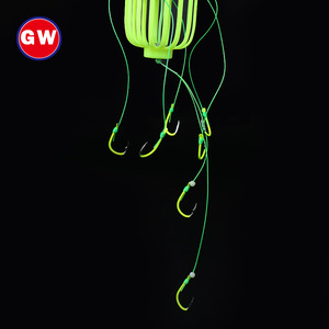 Guangwei Set de Pesca para Carpa Plateada y Carpa Cabeza Grande, Jaula de Cebo Fluorescente, Anzuelo de Explosión, Plomos de Pesca, Uso Oceánico - Product Image 3