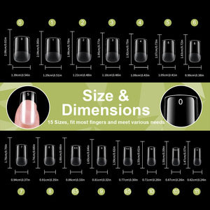 <span class=keywords><strong>Faux</strong></span> <span class=keywords><strong>ongles</strong></span> en gel souple à couverture complète, en PMMA acrylique, à presser, pour salon ou usage domestique - Product Image 4