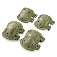 Coussinets de protection de Sports de plein air Paintball Airsoft, genouillères tactiques de camouflage en coque TPR, coudières pour hommes