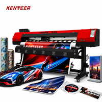 Imprimante à solvant écologique Kenteer 1,9 m à tête unique I3200 E1 F1080, machine d'impression jet d'encre grand format pour autocollants en vinyle