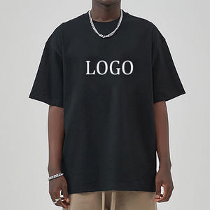 T-shirt Homme Oversize Noir en Coton de Luxe, Coupe Boxy, Épaules Tombantes, Grammage Lourd, Style Streetwear, Fabricant - Product Image 3