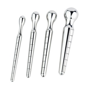 FRRK FRRK Kit de Masturbación con Palo de Acero Inoxidable en Forma de Ojo de Caballo, Masajeador de Próstata, Estimulación Erótica Alternativa - Product Image 1