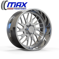 Jantes forgées MAX Deep Dish 24x14 26x14 30x14 8x6.5 8x165.1 pour Ram 2500 3500 et Silverado 2500 à bord profond