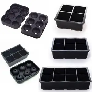 Custom silicone clear 8 cavity ice cube tray drinking game taste with lid