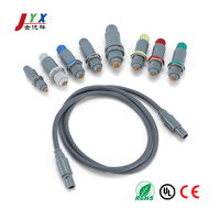Adaptateur d'instrument médical et esthétique Lemos compatible aviation en plastique, série P IP50, faisceau de câbles 1P2P Push-Pull à verrouillage automatique