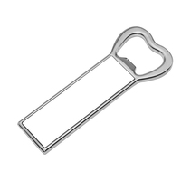 Ouvre-bouteille en métal à sublimation 2D vierge Offres Spéciales aimants de réfrigérateur, ouvre-bouteille de bière à impression par transfert thermique