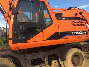 Fournisseur réel utilisé Original Doosan 210 pelle sur pneus DH150w-7 excavatrice sur pneus d'occasion excavatrice d'occasion japonaise à vendre - Product Image 2