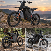 Moto tout-terrain électrique 72V 36Ah, puissance de pointe 8000W, vitesse maximale 85 km/h, cadre en alliage d'aluminium forgé
