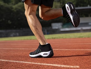 Chaussures de course <span class=keywords><strong>Jazz</strong></span> grande taille en maille avec coussin d'air, baskets de danse tissées, doublure en coton, chaussures de sport décontractées - Product Image 4