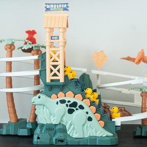 Jouet de <span class=keywords><strong>Train</strong></span> électrique FiveStar pour enfants Playhouse pour enfants avec dinosaure montagne route piste voiture parking dinosaure piste jouets - Product Image 2