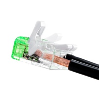 Connecteur de câblage BELEKS en cuivre transparent PC réutilisable 3P avec installation sans outil pour projets électriques LED