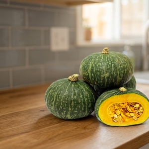 Citrouille Kabocha Biologique Fraîche d'Afrique du Sud 2.31 kg pour la Rentrée Scolaire, la Journée de la Terre, Pâques, la Fête des Pères, les Fêtes, les Décorations et les Ventes - Product Image 3