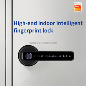 Cerradura Inteligente Electrónica ANDUDU con Manija de Madera, Cerradura Digital Biométrica con Huella Dactilar y Encriptación Tuya, Control por Aplicación, Contraseña y Llave para el Hogar - Product Image 5