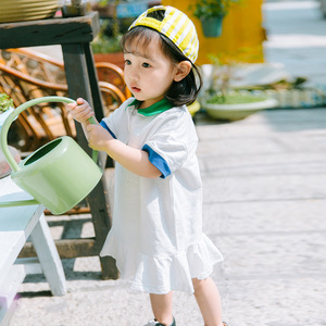 ชุดเดรสเด็กผู้หญิงแบบถักโครเชต์ลายแฟนซีสำหรับใส่ไปชายหาด - Product Image 1