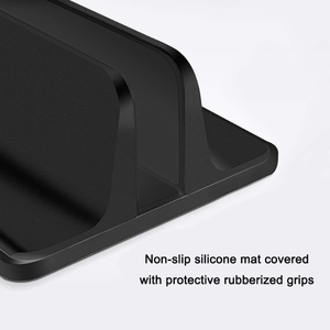 Supporto per Laptop verticale di nuovo design 1 slot supporto per Desktop salvaspazio regolabile Dock <span class=keywords><strong>dimensioni</strong></span> Computer Riser in metallo - Product Image 4