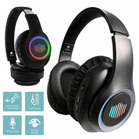 Auriculares Inalámbricos D812L con Cancelación Activa de Ruido (ANC), Luz Ambiental RGB, Chip Bluetrum, Bluetooth V5.3, con Micrófono