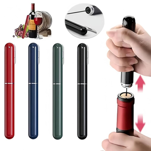 Sacacorchos <span class=keywords><strong>2</strong></span> en 1 con Bomba de Aire y Cortador de Papel de Aluminio, Herramienta para Abrir Botellas de Vino, Regalo para Amantes del Vino - Product Image 1