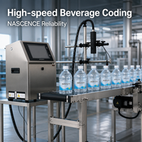 Impresora de Inyección de Tinta Continua VT IP55 SUS 304, Máquina de Codificación CIJ de Caracteres Pequeños para Impresión de Fechas en Envases de Alimentos y Bebidas