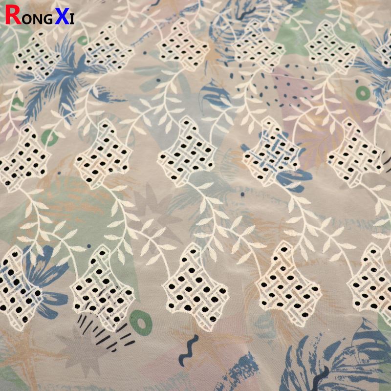 Новый дизайн RXF1923, шелковая шифоновая ткань по отличной цене