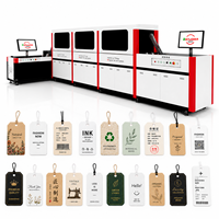 Impresora industrial de inyección de tinta UV para etiquetas colgantes, etiquetas de ropa, tarjetas de prendas, tickets de precio con sistema de impresión de datos variables