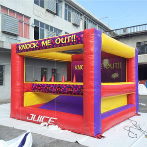 Knock It Off/ Knock Me Out <span class=keywords><strong>Down</strong></span> <span class=keywords><strong>Inflatable</strong></span> Bắn Cung Hoverball Tag Trò Chơi Để Bán - Product Image 1