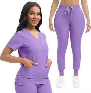 ชุดยูนิฟอร์ม<span class=keywords><strong>พยาบาล</strong></span>แบบสั่งทำ ผ้าสแปนเด็กซ์ยืดได้ 4 ทิศทาง ชุดยูนิฟอร์ม<span class=keywords><strong>โรง</strong></span><span class=keywords><strong>พยาบาล</strong></span> ชุดสครับทางการแพทย์ ชุดสครับแฟชั่น ชุดยูนิฟอร์มคลินิกทันตกรรมและพยาบาล - Product Image 3