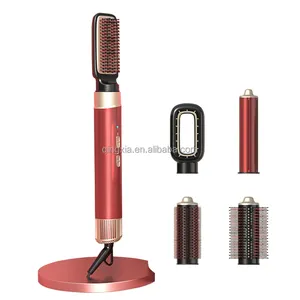 Sèche-cheveux portable, brosse à air chaud pour sécher et boucler les cheveux, 4 en 1