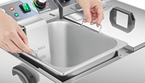Swenza Commercial Plancher Debout Gaz <span class=keywords><strong>Friteuse</strong></span> Double Réservoir, Haute Capacité, Chauffage Rapide - Product Image 6