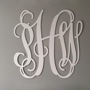 2026 nuevas letras de monograma de madera iniciales para guardería monograma de madera pintado colgante de pared cuna colgante de pared personalizado - Product Image 1