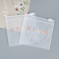 Pochettes de Rangement Imperméables en PVC de Haute Qualité Recyclées pour Mini Boucles d'Oreilles, Colliers et Bracelets, avec Fermeture Éclair