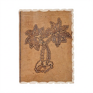 Diario de Cuero Repujado Hecho a Mano, Tamaño B5, Estilo Vintage, Encuadernación Térmica, Bordes Desgarrados, para Uso en la Oficina, Regalo - Product Image 1