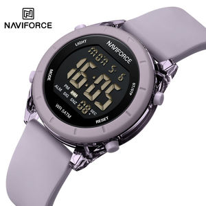 NAVIFORCE 7108 Digital Watches for Women Muilti-Function Luminous Waterproof Wristwatch Silicone Strap Female <b>Clock</b> - Product Image 3