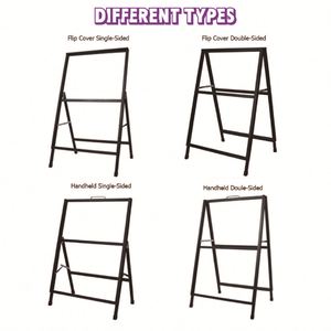 Frame Poster Stand Adjustable Display Frame Sign Outdoor Sidewalk Advertising Portable KT Board Custom Frame 60x90cm Wheels - Product Image 2