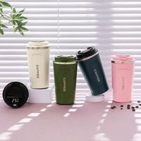 Nouvelle fonction café en acier inoxydable Led température numérique Smart Thermos tasse tasse en métal affichage Intelligent Portable tasse