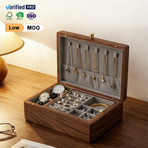Boîtes de rangement en bois personnalisables, boîtes cadeaux, objets décoratifs pour la table de maquillage, pour le rangement et l'organisation des bijoux pour femmes - Product Image 6