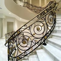 Balustrade en verre et acier inoxydable de style européen, design moderne pour escalier et garde-corps de villa