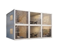 Maison conteneur moderne préfabriquée boîte de nuit de 20 pieds conteneur plat