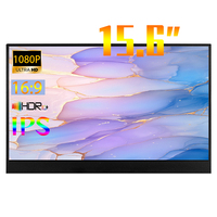 Moniteur portable portable IPS 15.6 pouces 1080P avec interface de type C haut-parleur intégré 60Hz prix bon marché pour les entreprises