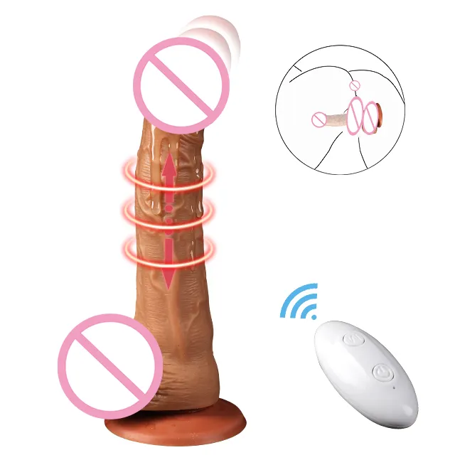 2021 control remoto de silicona suave grande realista vibrador vagina masturbación muñeca del sexo juguetes pene consoladores para las mujeres