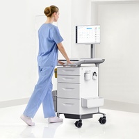 Roulettes de remplacement pivotantes en plastique avec frein pour protection de sol, roues jumelées de 3 pouces pour fauteuil, roulettes médicales pour chariot d'hôpital