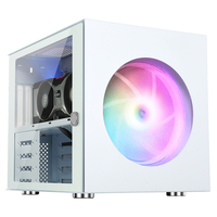 SUITMASTER U1000 WH MicroATX Gaming Case Pre-Installed 1x200mm + 1x120mm ARGB Fans 1.2T Type-C USB 3.0 Tempered Glass MINI TOWER