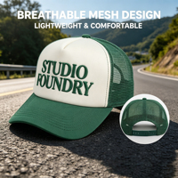 Casquette de camionneur unisexe respirante avec maille perméable à l'air, ajustement confortable toute la journée, idéale pour les peaux sensibles et les loisirs quotidiens