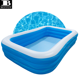 <span class=keywords><strong>Piscine</strong></span> Familiale <span class=keywords><strong>Gonflable</strong></span> Rectangulaire de 3 mètres, Installation Facile, Grande Taille, Centre Aquatique en Plastique pour Enfants et Adultes, Idéale pour Jardin - Product Image 5