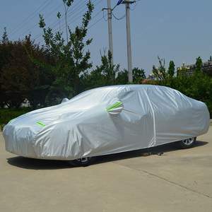 Housse de voiture imperméable/coupe-vent/résistante à toutes les conditions météorologiques à 6 couches, housse de voiture complète universelle pour l'extérieur avec porte à fermeture éclair - Product Image 2