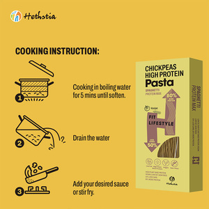 Pâtes Protéinées Faible en Calories et Sans Sucre, Faciles à Préparer, Faible IG, Adaptées au Régime Céto, à Base <span class=keywords><strong>de</strong></span> <span class=keywords><strong>Pois</strong></span> Chiches, Riches en Protéines, en Boîte - Product Image 4