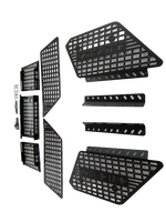 Spedking Accessoires de voiture EXTÉRIEUR MOLLE PANNEAU DE RANGEMENT Galerie de toit pour Toyota 4Runner 2025
