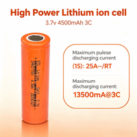Batterie au lithium haute puissance DTL 3.7V 21700 4500mAh 3C, matériaux sûrs, fourniture directe d'usine sans intermédiaires pour banques d'alimentation et onduleurs