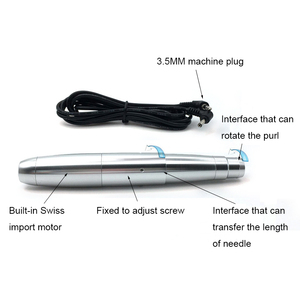 Stylo de tatouage rotatif PMU réglable pour sourcils, moteur suisse, roulements japonais, en acier, alimenté au lithium - Product Image 3