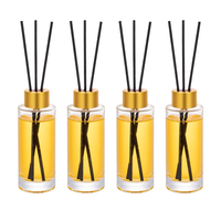 Bouteilles Roll-On Rondes en Verre de Haute Qualité 100 ml pour l'Aromathérapie et l'Emballage de Diffuseurs à Bâtonnets – Vente en Gros